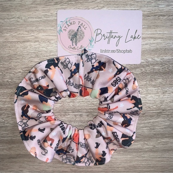 Taylor Swift Accessories - $7ea or 3/$15 Taylor Swift custom hair Scrunchie new